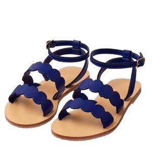 Janie and Jack Children’s Sandals Navy Blue